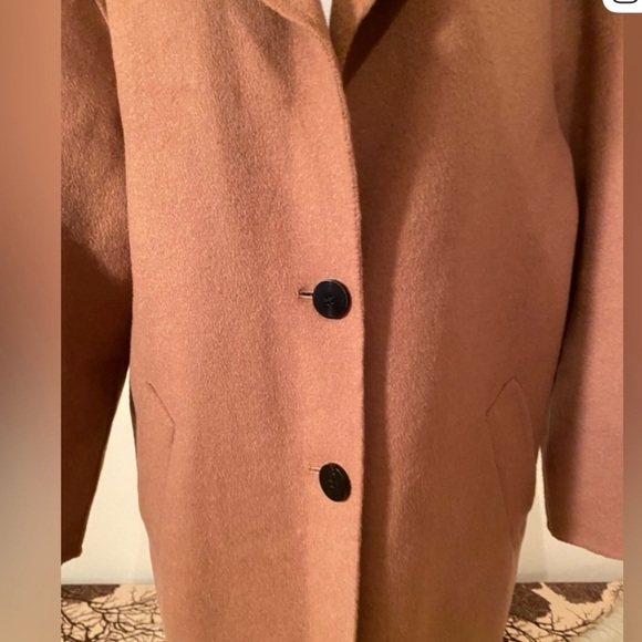 Lamarque Wool Long Button Coat - Picture 5 of 10